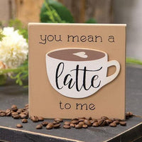 You Mean A Latte to Me Block - The Fox Decor