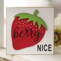 Berry Nice Square Block - The Fox Decor