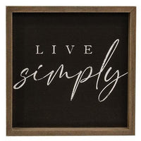 Live Simply Frame 2 Asstd - The Fox Decor