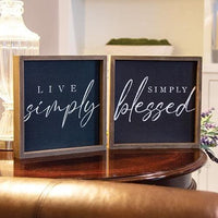 Live Simply Frame 2 Asstd - The Fox Decor