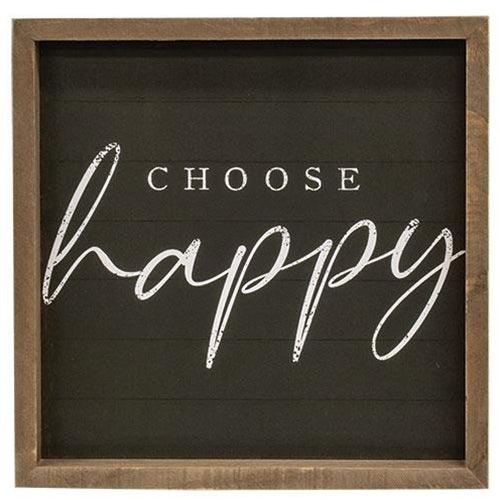 Choose Happy Frame 2 Asstd - The Fox Decor