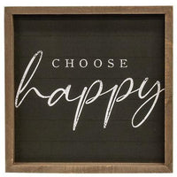 Choose Happy Frame 2 Asstd - The Fox Decor