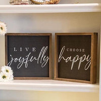Choose Happy Frame 2 Asstd - The Fox Decor