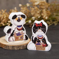 2 Set Chunky Patriotic Pets - The Fox Decor