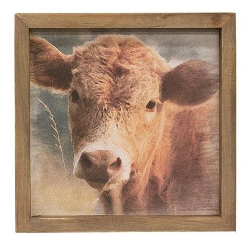 Cow Portrait Framed Print - The Fox Decor