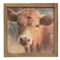 Cow Portrait Framed Print - The Fox Decor