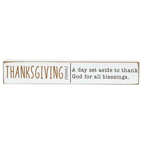 Thanksgiving Mini Stick 3 Asstd - The Fox Decor