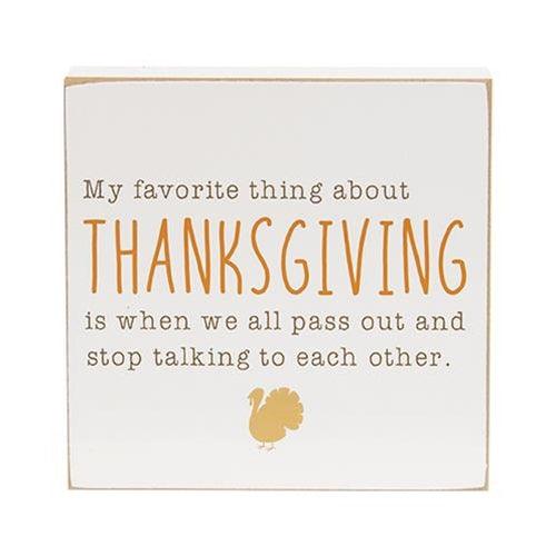 Friendsgiving Square Block 3 Asstd - The Fox Decor