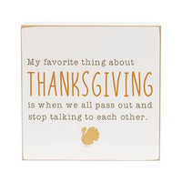 Friendsgiving Square Block 3 Asstd - The Fox Decor
