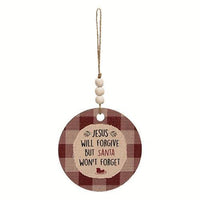 Love You to the North Pole and Back Beaded Ornament 4 Asstd - The Fox Decor