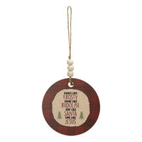 Love You to the North Pole and Back Beaded Ornament 4 Asstd - The Fox Decor
