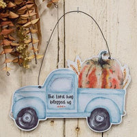 The Lord Has Blessed Us Pumpkin Truck Hanger - The Fox Decor