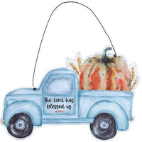 The Lord Has Blessed Us Pumpkin Truck Hanger - The Fox Decor