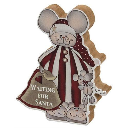 Waiting For Santa Chunky Mouse 2 Asstd - The Fox Decor