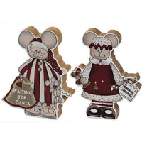 Waiting For Santa Chunky Mouse 2 Asstd - The Fox Decor