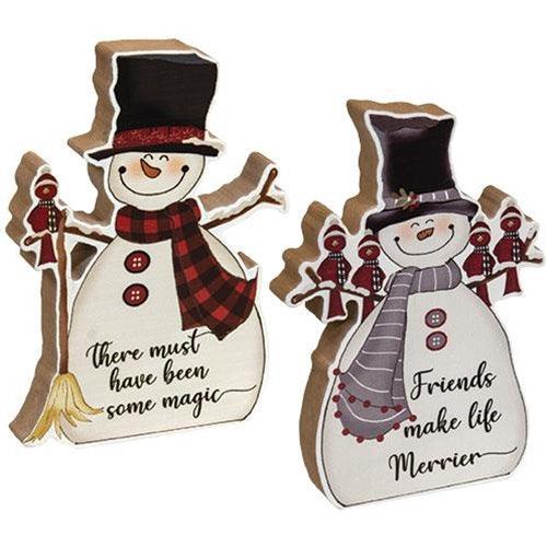 Must Have Been Some Magic Chunky Snowman 2 Asstd - The Fox Decor