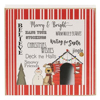 Snowy Friends Square Block 3 Asstd - The Fox Decor