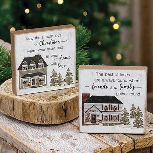 Joy of Family House Square Block 2 Asstd - The Fox Decor