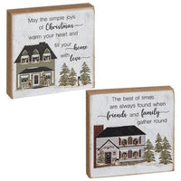 Joy of Family House Square Block 2 Asstd - The Fox Decor