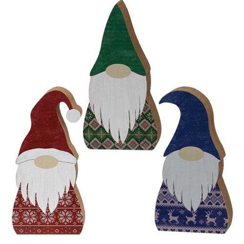 Christmas Sweater Gnome Chunky Sitter 3 Asstd - The Fox Decor