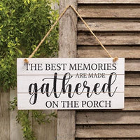 The Best Memories Distressed Shiplap Sign - The Fox Decor