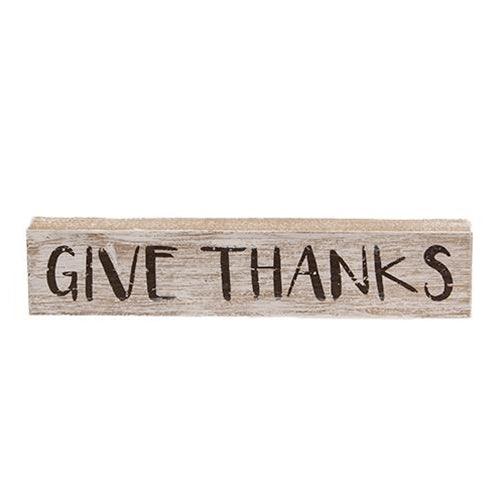 3 Set Always Give Thanks Pumpkin Blocks - The Fox Decor