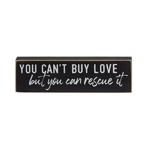 Rescued Is My Favorite Breed Thin Mini Block 3 Asstd - The Fox Decor