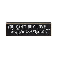 Rescued Is My Favorite Breed Thin Mini Block 3 Asstd - The Fox Decor