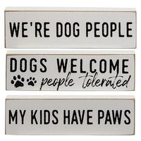We're Dog People Thin Mini Block 3 Asstd - The Fox Decor