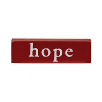 Faith Hope or Joyous Thin Mini Block 3 Asstd - The Fox Decor