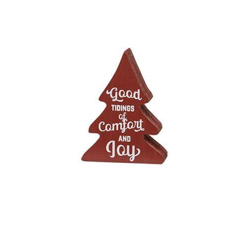 3 Set Christmas Carol Wooden Trees - The Fox Decor