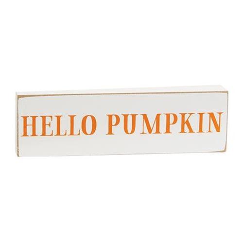 Welcome Fall Skinny Block 3 Asstd - The Fox Decor