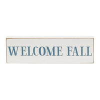 Welcome Fall Skinny Block 3 Asstd - The Fox Decor