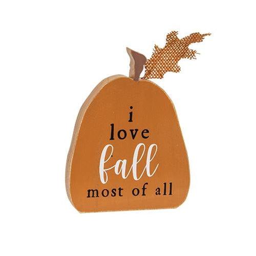 3 Set Rustic Fall Words Pumpkin Blocks - The Fox Decor