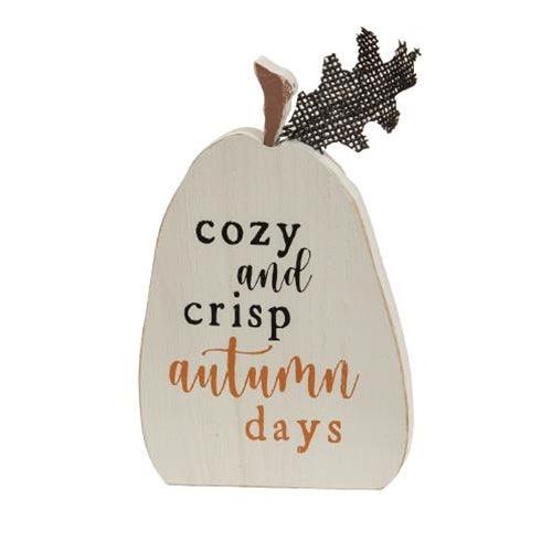 3 Set Rustic Fall Words Pumpkin Blocks - The Fox Decor