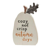 3 Set Rustic Fall Words Pumpkin Blocks - The Fox Decor