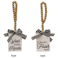 Live Laugh Poop Door Ornament 3 Asstd - The Fox Decor