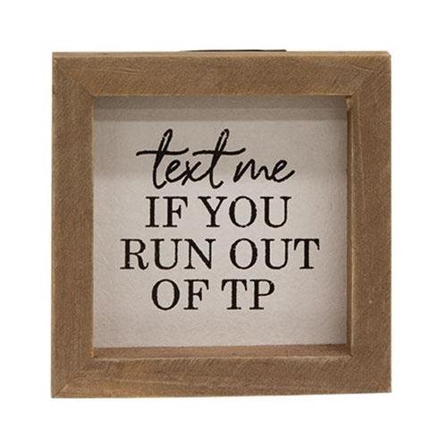 Live Laugh Poop Mini Sign 3 Asstd - The Fox Decor