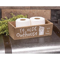 Bear Bottoms Welcome Rustic Wood Box - The Fox Decor