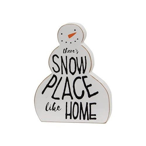 3 Set Snow Place Like Home Snowman & Blocks - The Fox Decor