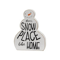 3 Set Snow Place Like Home Snowman & Blocks - The Fox Decor