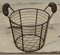 Metal Mesh Basket w Handles - The Fox Decor