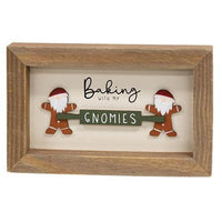 Baking With My Gnomies Framed Sign - The Fox Decor