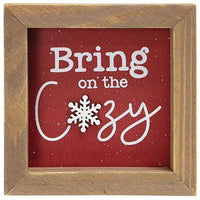 Bring on the Cozy Framed Sign - The Fox Decor