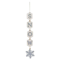 Vertical Snow Tag Garland - The Fox Decor