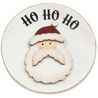 Ho Ho Ho Santa Circle Easel Sign - The Fox Decor