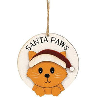Santa Paws Kitty Ornament - The Fox Decor