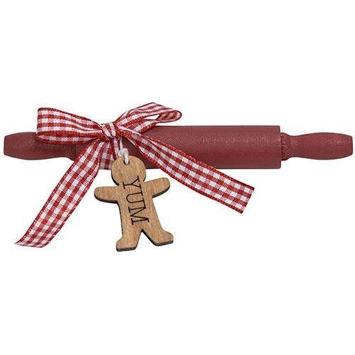 Yum Gingerbread Man Wooden Rolling Pin - The Fox Decor