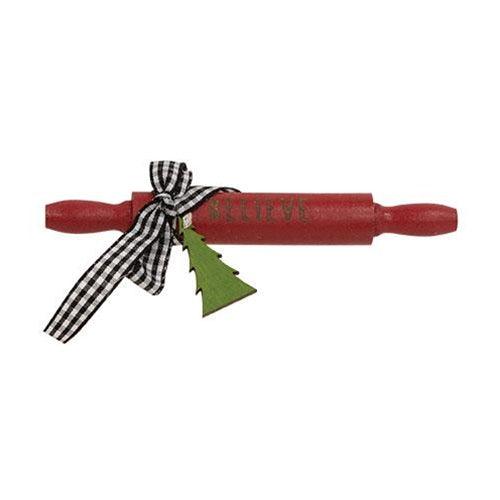 Believe Wooden Rolling Pin - The Fox Decor