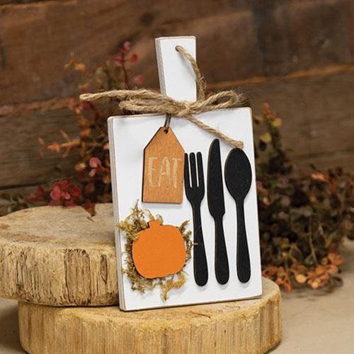 Pumpkin Eat Cutting Board Sign Ornament - The Fox Decor